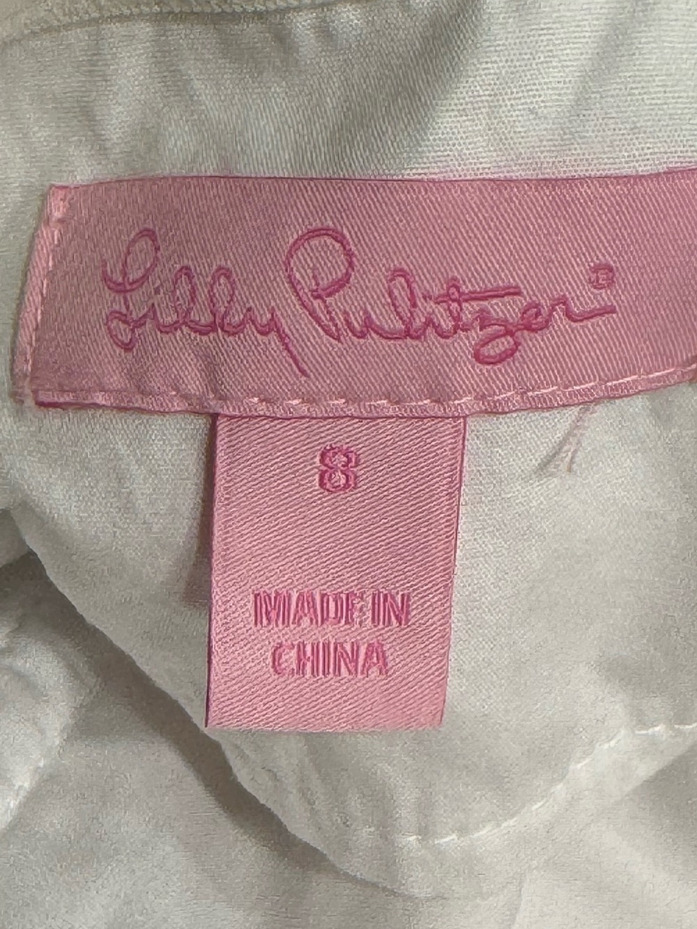 Lilly Pulitzer Franco strapless dress White had me a blast dress Sz 8 EUC - Picture 13 of 15